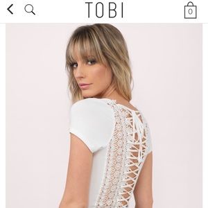 White lace top